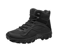 Bottes de combat tactiques pour homme, chaussures de randonnée légères avec maille respirante et semelle antidérapante, style militaire pour l'entraînement et le trekking, Noir , 40 EU