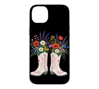 Bottes de Cowboy Florales Cowgirl Rodéo Southern Wild West Texas Coque pour iPhone 14 Plus