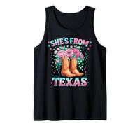 Bottes de Cowboy Florales, Esprit Texan Débardeur