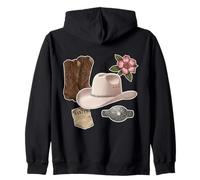 Bottes de Cowboy occidentales Chapeau Floral Style Country Style Ranch Life Sweat à Capuche