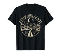 Bottes de cowboy Outlaw State of Mind, Roads In Deserts Western T-Shirt