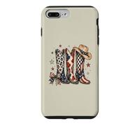 Bottes de Cowboy patriotiques Style Western Cowgirl 4 Juillet Coque pour iPhone 7 Plus/8 Plus