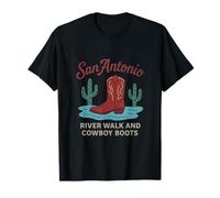 Bottes de cowboy San Antonio Texas River Walk T-Shirt