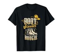Bottes de Cowboy Scootin' Boogie Southern Western Cowgirl T-Shirt