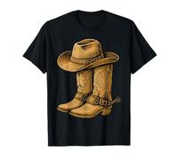 Bottes de Cowboy Texas Western Southern Country Wild West Rodeo T-Shirt