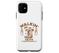 Bottes de cowboy Walking in Faith Coque pour iPhone 11