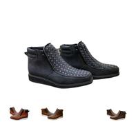 Bottes de cowboy western artisanales Zenfaze, nouvelles bottes orthopédiques Petatillo en cuir à bout carré for hommes (2026)(Black,7)