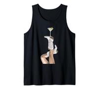 Bottes de Cowboy Western et Verre à Martini et Olives sur Fond Rose Débardeur