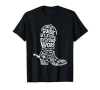 Bottes de cowgirl pour femme Guide My Steps By Your Word T-Shirt