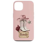 Bottes de Cowgirl Rose Shérif Western Country Style Fashion Coque pour iPhone 13