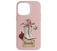 Bottes de Cowgirl Rose Shérif Western Country Style Fashion Coque pour iPhone 14 Pro Max