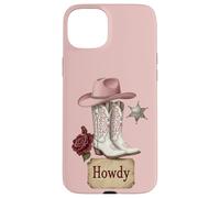 Bottes de Cowgirl Rose Shérif Western Country Style Fashion Coque pour iPhone 15 Plus