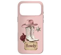 Bottes de Cowgirl Rose Shérif Western Country Style Fashion Coque pour iPhone 17 Pro Max