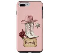 Bottes de Cowgirl Rose Shérif Western Country Style Fashion Coque pour iPhone 7 Plus/8 Plus