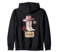 Bottes de Cowgirl Rose Shérif Western Country Style Fashion Sweat à Capuche