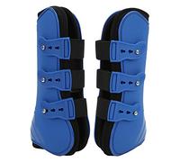 Bottes de jambe avant de cheval, support pour le saut, la course à pied, faites de matériaux durables pour les courses de chevaux (blue front legs M)