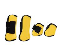 Bottes de jambe de cheval Gavigain, soutien aux tendons, absorbant les chocs, durabilité des intempéries, ajustement réglable, pour le saut et l'entraînement (A set of four large sizes)