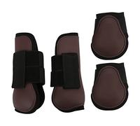 Bottes de jambe de cheval, Protection de soutien absorbant les chocs pour les compétitions d'équitation de saut d'obstacles (brown set XL)