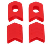 Bottes De Manivelle Durables, Portables, Protection Efficace, Compactes, Stables, Faciles à Remplacer, LéGèRes, PièCes De VéLo, 4 PièCes, Rouge