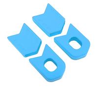 Bottes de manivelle en silicone protectrice de protection de manivelle durable Couverture de protecteur pour le vélo de route VTT 4pcs 4pcs (Bleu)