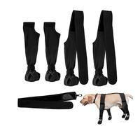 Bottes De Marche Canines - Leggings Respirants, Tissu Imperméable, Semelles Résistantes À L’usure, Sangles Sécurisées, Design Antidérapant | Chaussures De Protection Pour Animaux Domestiques Pendant