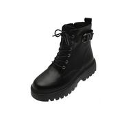 Bottes de marche d'hiver pour femme - Imperméables - Doublure en fourrure - Fermeture éclair - Chaussures légères antidérapantes mi-mollet - Chaudes, Bblack, 39.5 EU