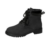 Bottes de marche d'hiver pour femme - Imperméables - Doublure en fourrure - Fermeture éclair - Chaussures légères antidérapantes mi-mollet - Chaudes, Cblack, 34.5 EU