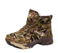 Bottes de marche et de randonnée imperméables camouflage pour homme - Bottes militaires imperméables - Chaussures de sécurité tactiques - Antidérapantes - Pour la randonnée dans le désert - Chaussures