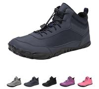 Bottes de marche imperméables pour homme - Confortables et antidérapantes - Pour l'hiver et l'extérieur - Chaudes - Chaussures de randonnée, 68 Bleu, 40 EU