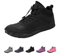 Bottes de marche imperméables pour homme - Confortables et antidérapantes - Pour l'hiver et l'extérieur - Chaudes - Chaussures de randonnée, 68 Noir, 37.5 EU