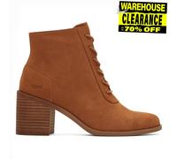 TOMS Femme Lacets Evelyn Bottine, Suède Camel, 36.5 EU