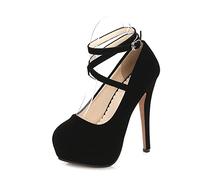 Bottes de Mode pour Femmes Chaussures à Talons Hauts 14CM/5.51IN Chaussures Simples à Talons Hauts à la Mode avec Bouche Peu Profonde et Sangle croisée Chaussures pour Femmes à la Mode