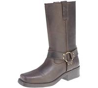 Bottes de motard à boucle occidentale - Marron - marron, 42 2/3 EU