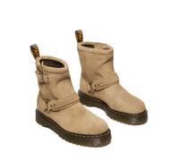 Bottes de motard de Dr. Martens - Anistone HRNS - Savannah Tan Bronx Suede - EU36 - pour Femme - camel EU 36