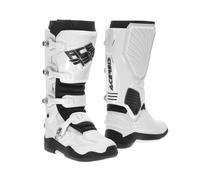 Bottes De Moto ACERBIS Homologuées Whoops Blanches Fermeture 4 Niveaux