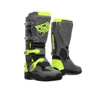 Bottes De Moto ACERBIS Homologuées Whoops Grises/Jaunes Fermeture 4 Niveaux
