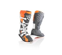 Bottes De Moto ACERBIS Homologuées X-Race Orange/Gris Fermeture 4 Niveaux