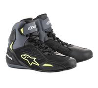 Bottes de moto Alpinestars Faster-3 Drystar noir gris jaune flo