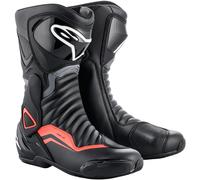 Bottes de moto Alpinestars SMX-6 V2 noir gris flo rouge