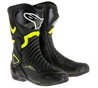 Bottes de moto Alpinestars SMX-6 V2 noir jaune flo