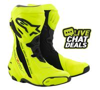 Bottes de moto Alpinestars Supertech R jaune flo noir
