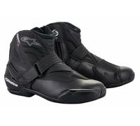 Bottes de moto d'équitation à cheville courte noire Alpinestars SMX-1 R V2 Sm...