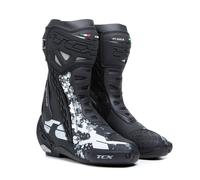 TCX RT-Race Bottes de moto, noir-gris-blanc, taille 48 pour homme