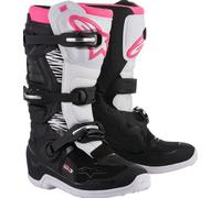 Bottes De Motocross Enduro Alpinestars Stella Tech 3 Pour Femmes Noir/Blanc/Rose
