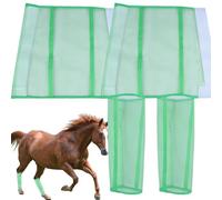Bottes De Mouche À Cheval Réutilisables - 4 PCS Guards Pour Les Jambes | Leggings De Chevaux Protecteurs Respirants, Équipement De Conduite Confortable, Réduit La Fatigue Des Jambes, Les Bottes Équine