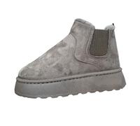 Bottes de neige 2026 pour femme avec laine véritable chaude et confortable pour un confort ultime (2), kaki, 38 EU