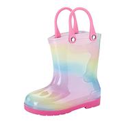 Bottes de neige 25 chaussures pour enfant Bottes de pluie pour enfants et filles Bottes de pluie en caoutchouc d'eau Chaussures d'hiver pour enfants Taille 27, b, 25 EU