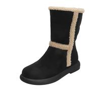 Bottes de Neige Bottes pour Femme Hiver Chaudes Chaussure Femme Hiver Botte En Coton Bidirectionnelles pour Femmes,Design Chaud,Semelle Épaisse,Tendance,Polyvalentes,Mi Mollet,Chaussette Montante
