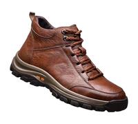 Bottes de neige classiques à lacets pour homme - Chaussures d'hiver chaudes - Légères et confortables - Respirantes - Antidérapantes - Pour la chasse et les activités de plein air, kaki, 37 1/3 EU