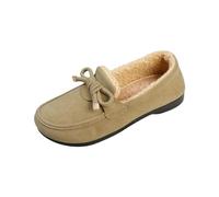 Bottes de neige décontractées en polaire pour femme - Élégantes et confortables - Doublure chaude - Nœud antidérapant - Pour l'automne et l'hiver, Vert, 37.5 EU